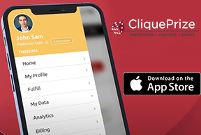 Download the CliquePrize iPhone Mobile App on the App Store by the Cinnamon Entertainment Group LLC